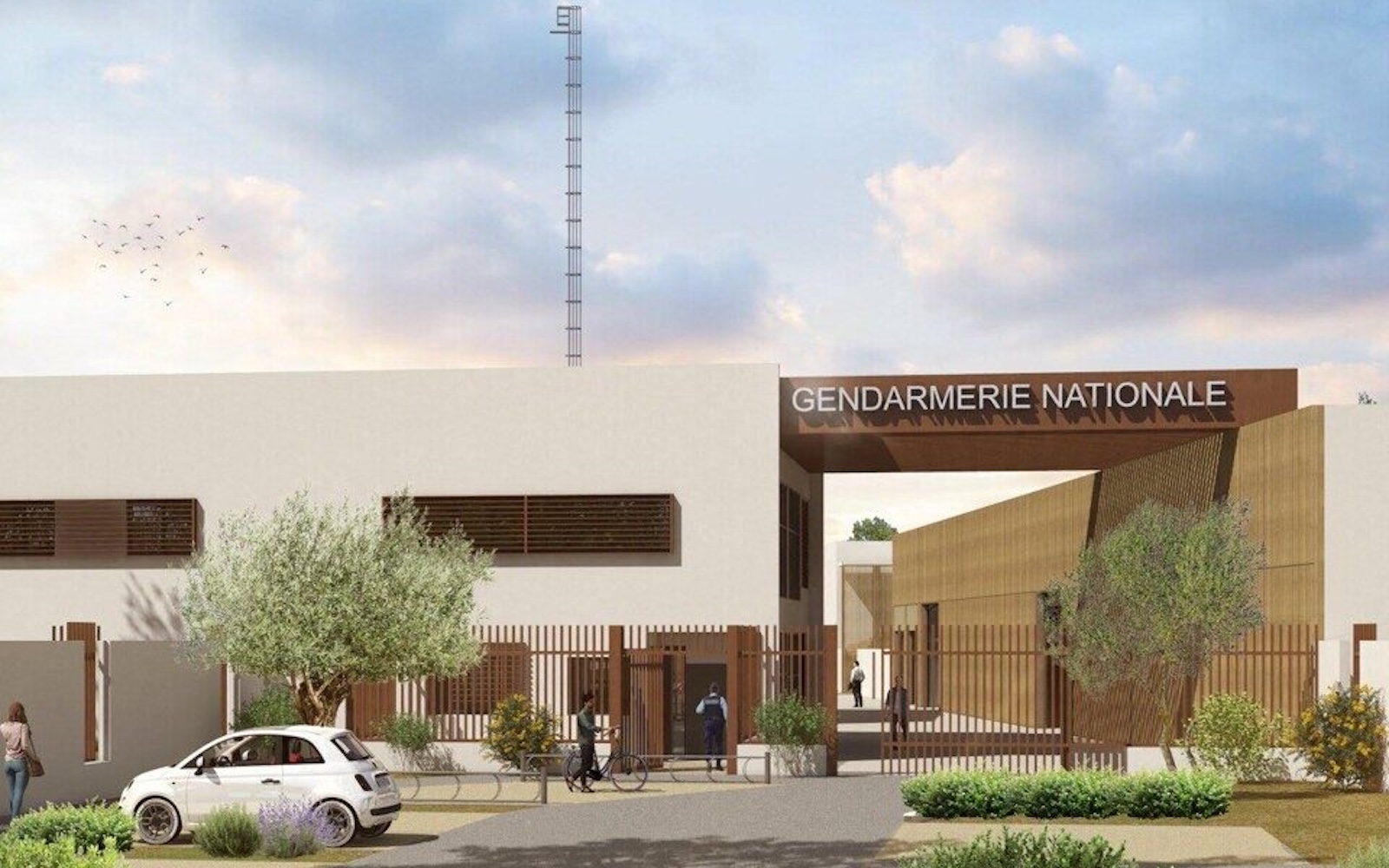 Construction gendarmerie de Lunel